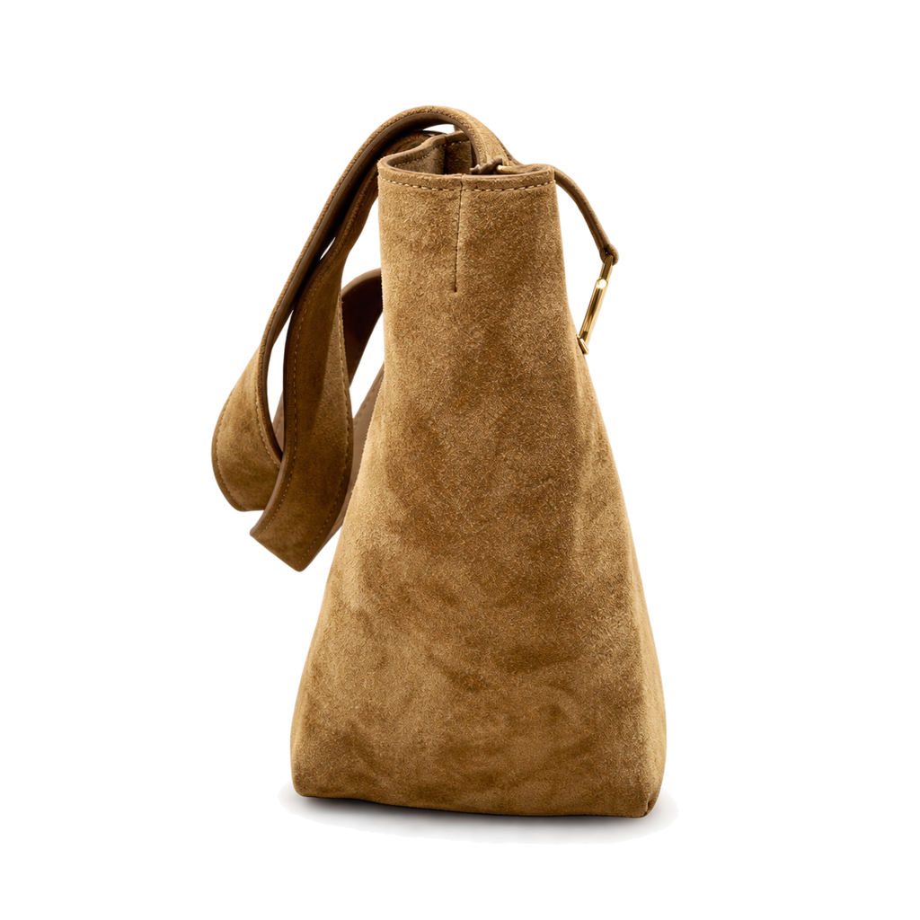 Saint Laurent YSL Bea Tote Bag – Sand Suede