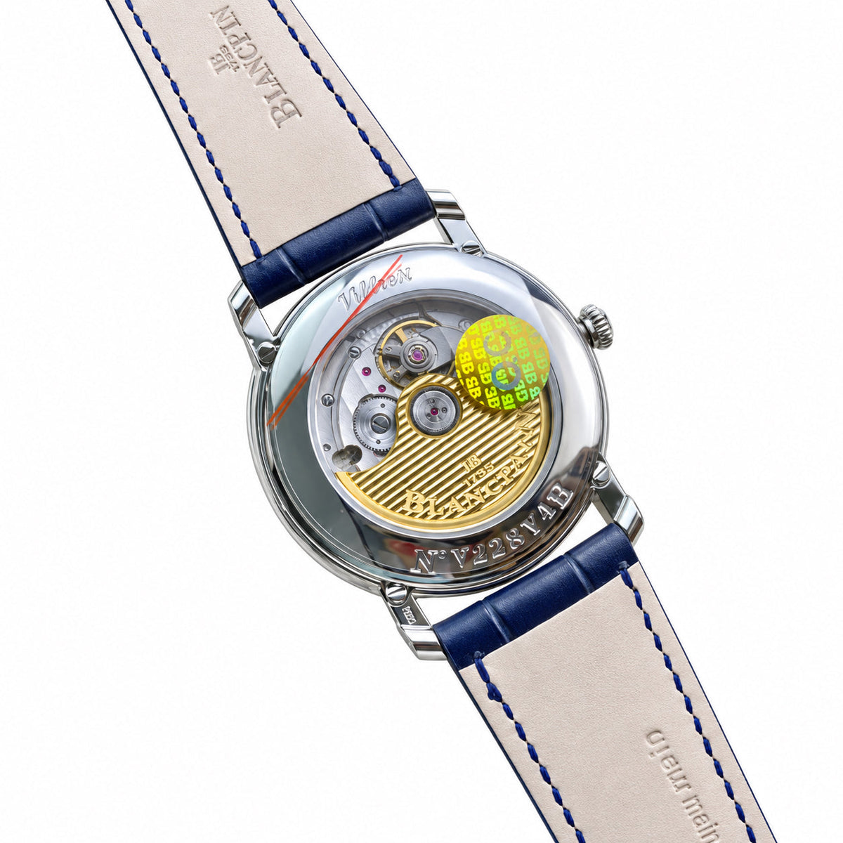 Blancpain Villeret Quantième Complet – Steel Blue Guilloché Dial Moonphase Calendar Swiss Automatic