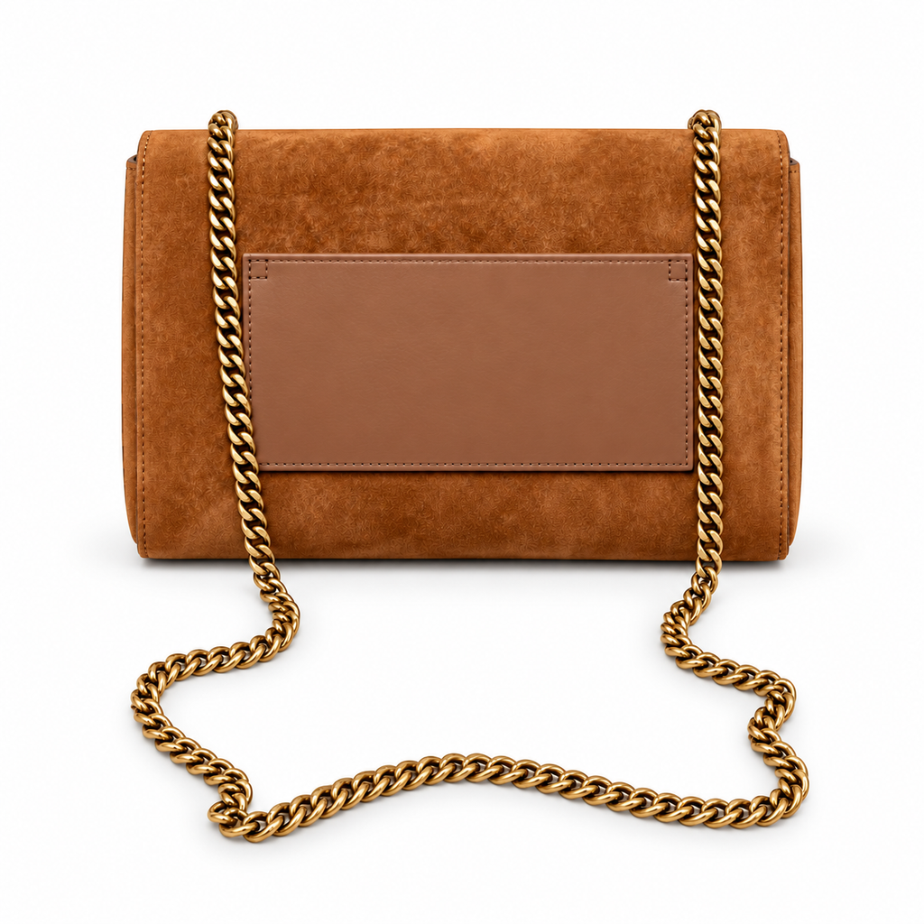 Saint Laurent Kate Medium Bag – Tan Suede
