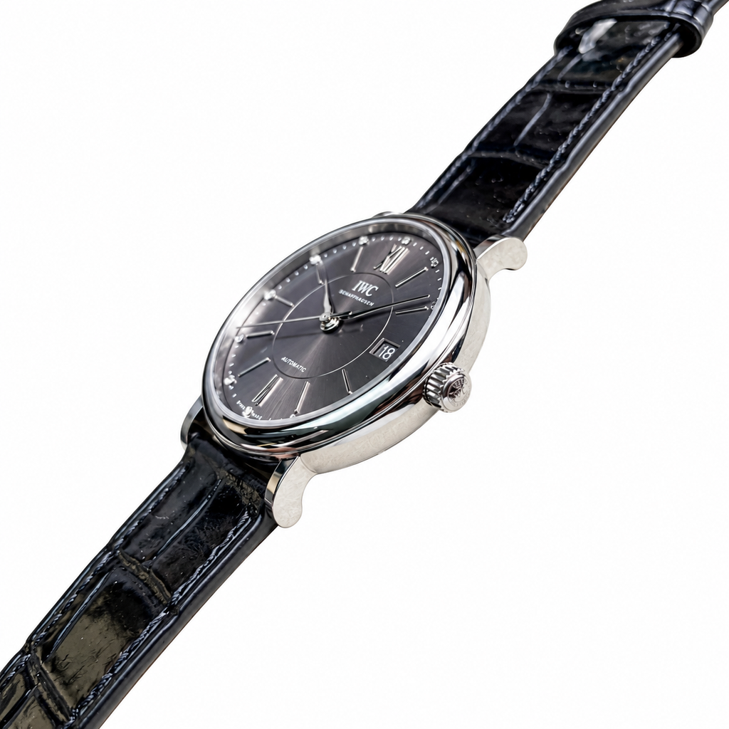 IWC Portofino 34mm Symphony Conductor Automatic Steel Watch
