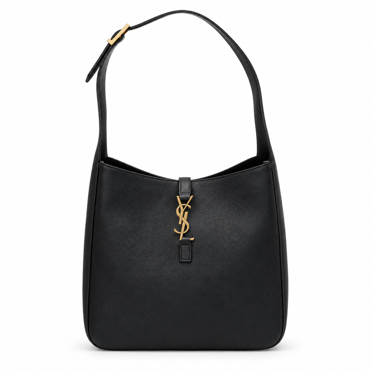 YSL Le 5 à 7 Hobo Bag Black Smooth Leather Saint Laurent