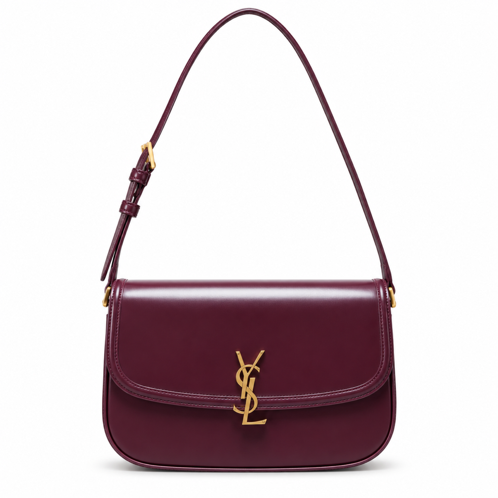 Saint Laurent Solferino Medium Bag – Burgundy
