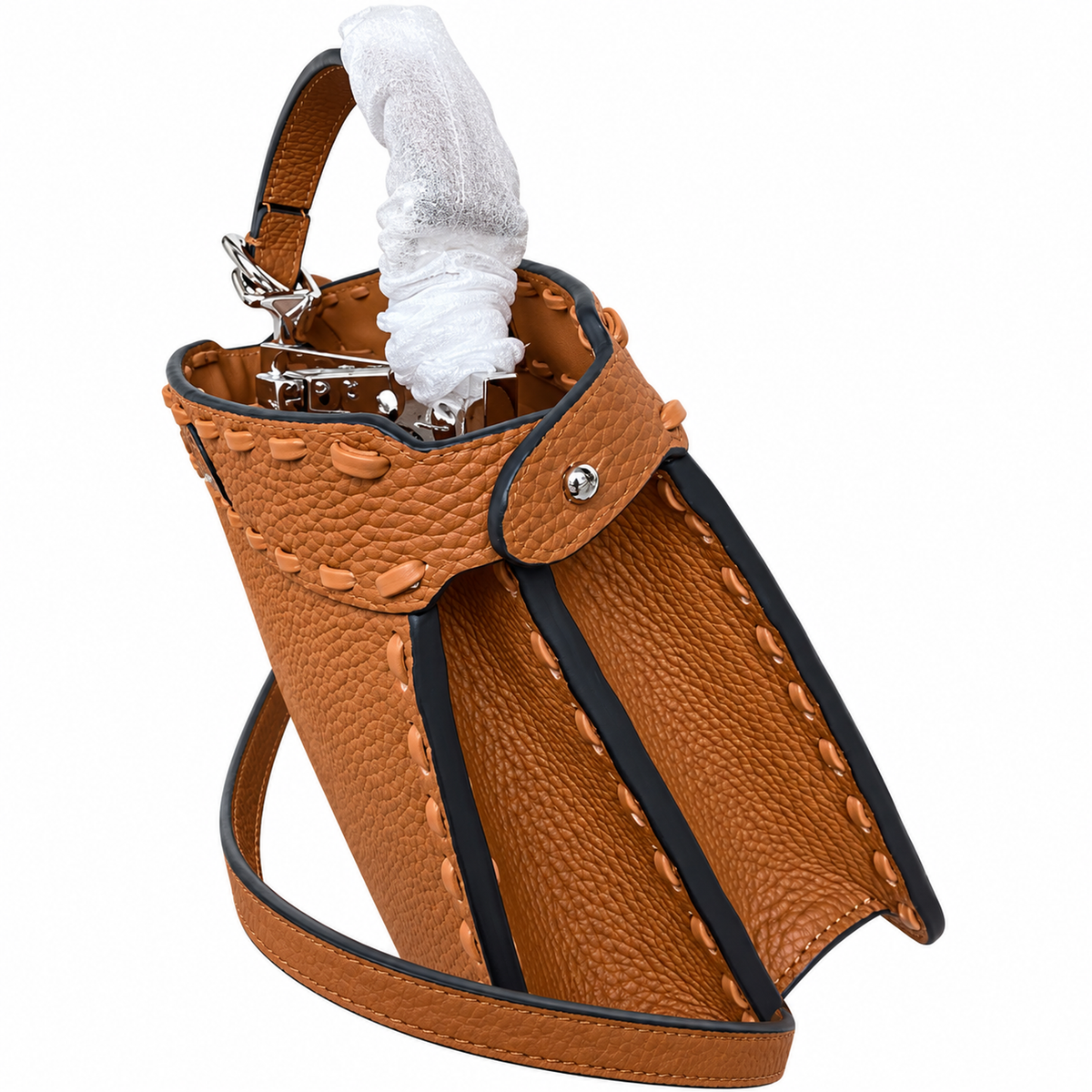 Fendi Mini Crossbody Bag 20cm – FF Jacquard Shoulder Bag