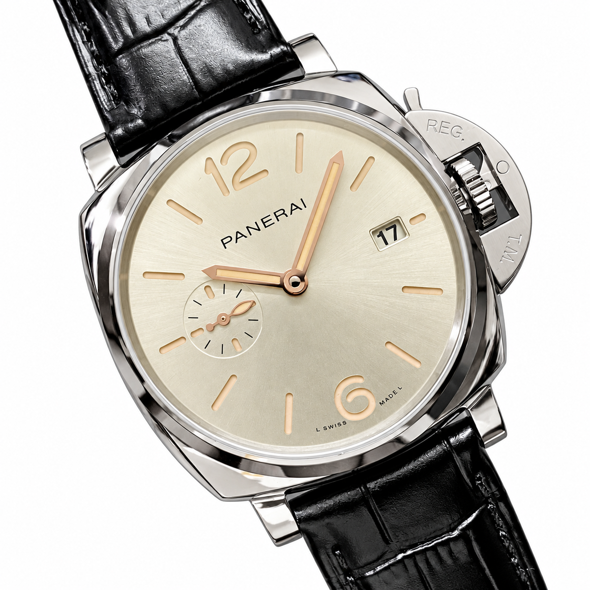 Panerai Luminor Due Automatic 40mm Men's Steel Watch Green Dial