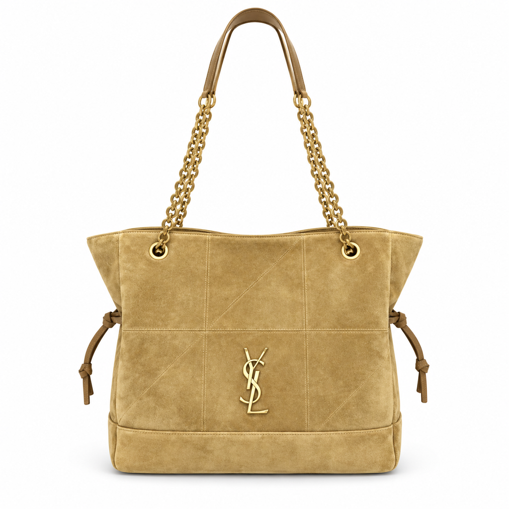 YSL Bea Tote Bag – Sand Suede