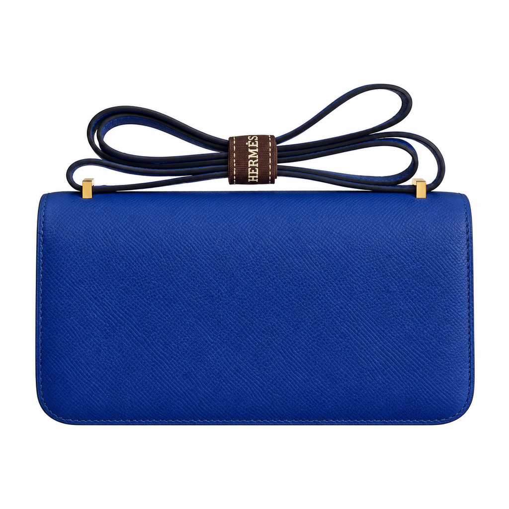 Hermès Constance 26 Bleu Electrique Chevre GHW