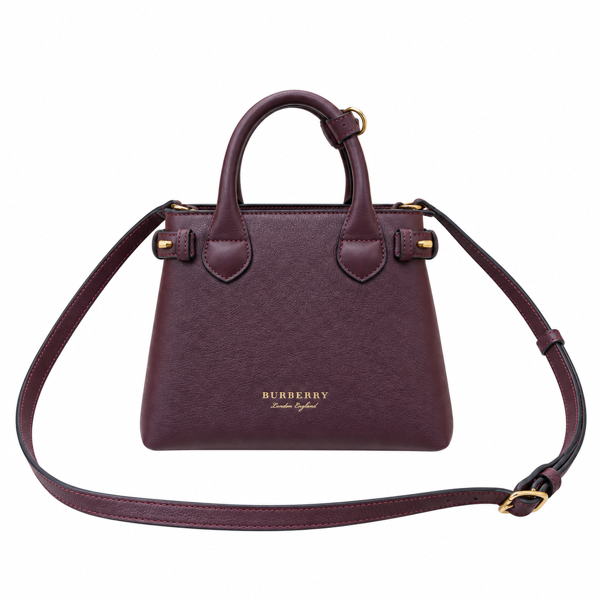 Burberry Burgundy Reverie Top Handle Bag