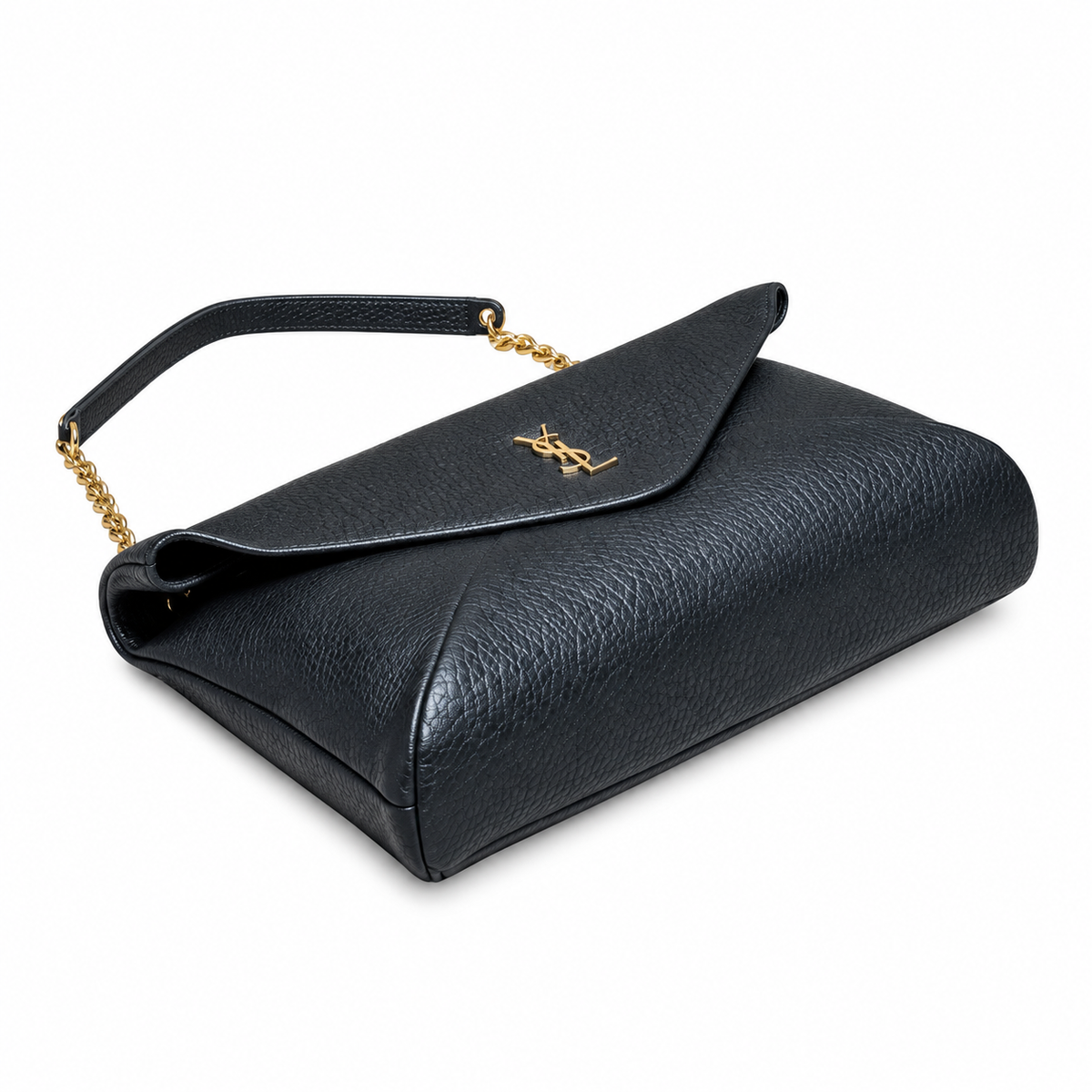 YSL Saint Laurent Envelope Chain Bag Black