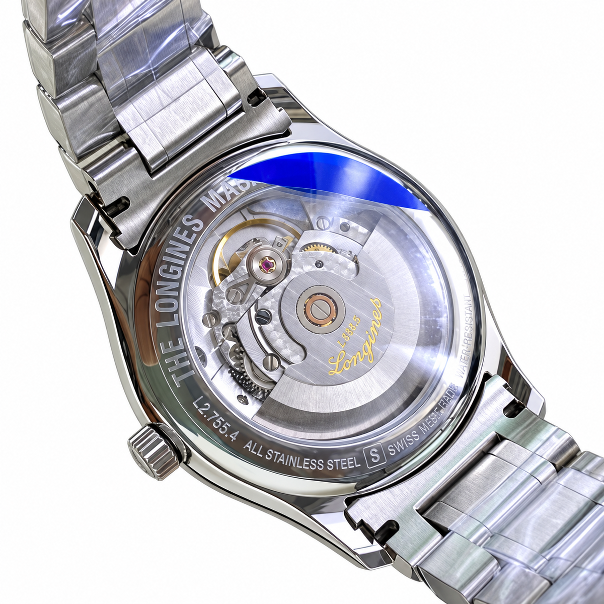 Longines Master Collection White Dial Day-Date Steel Bracelet Watch
