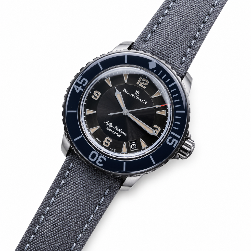 Blancpain Fifty Fathoms – Titanium Black Dial Ceramic Bezel 300m Swiss Automatic Dive Watch