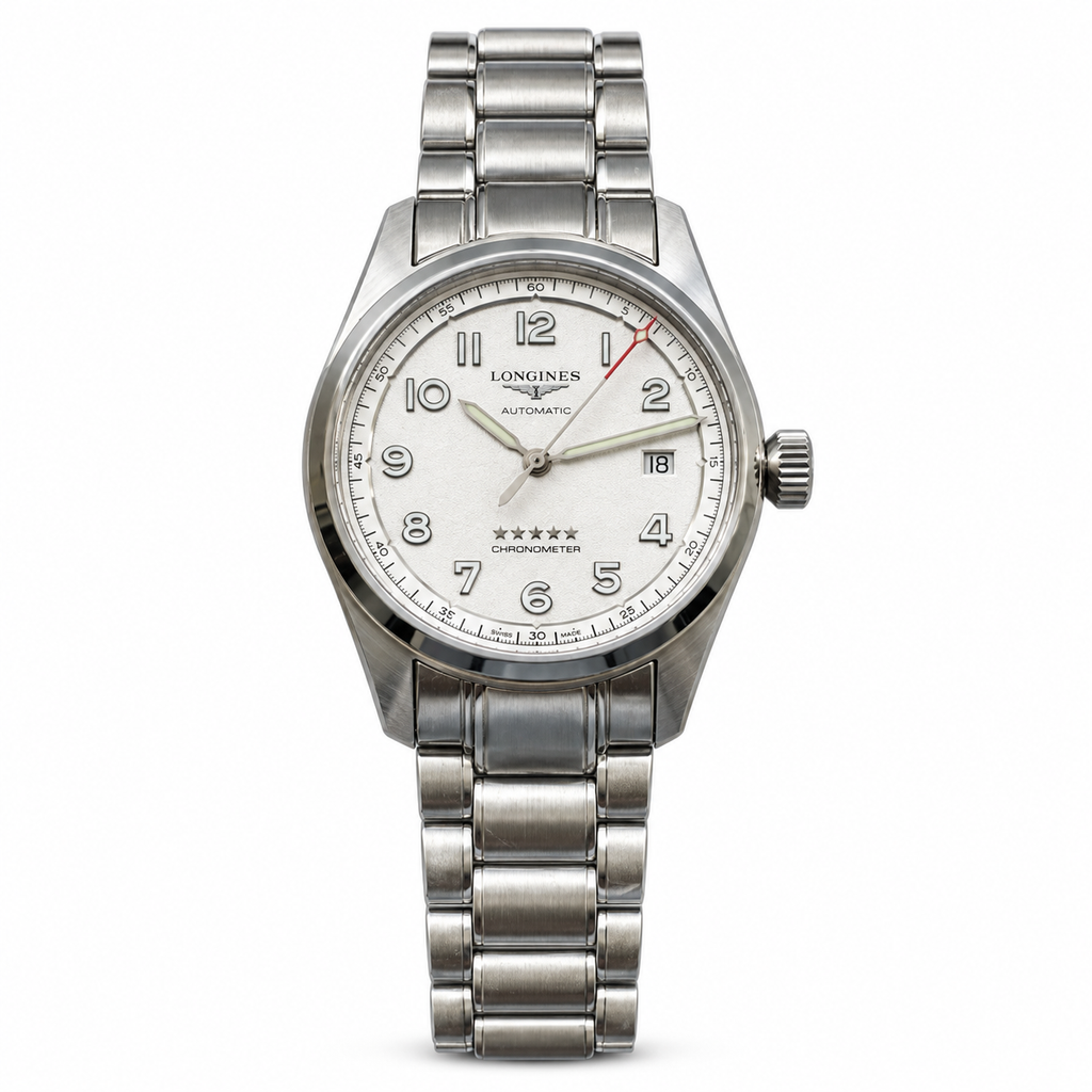 Longines Spirit White Dial Steel Bracelet Automatic Chronometer Watch