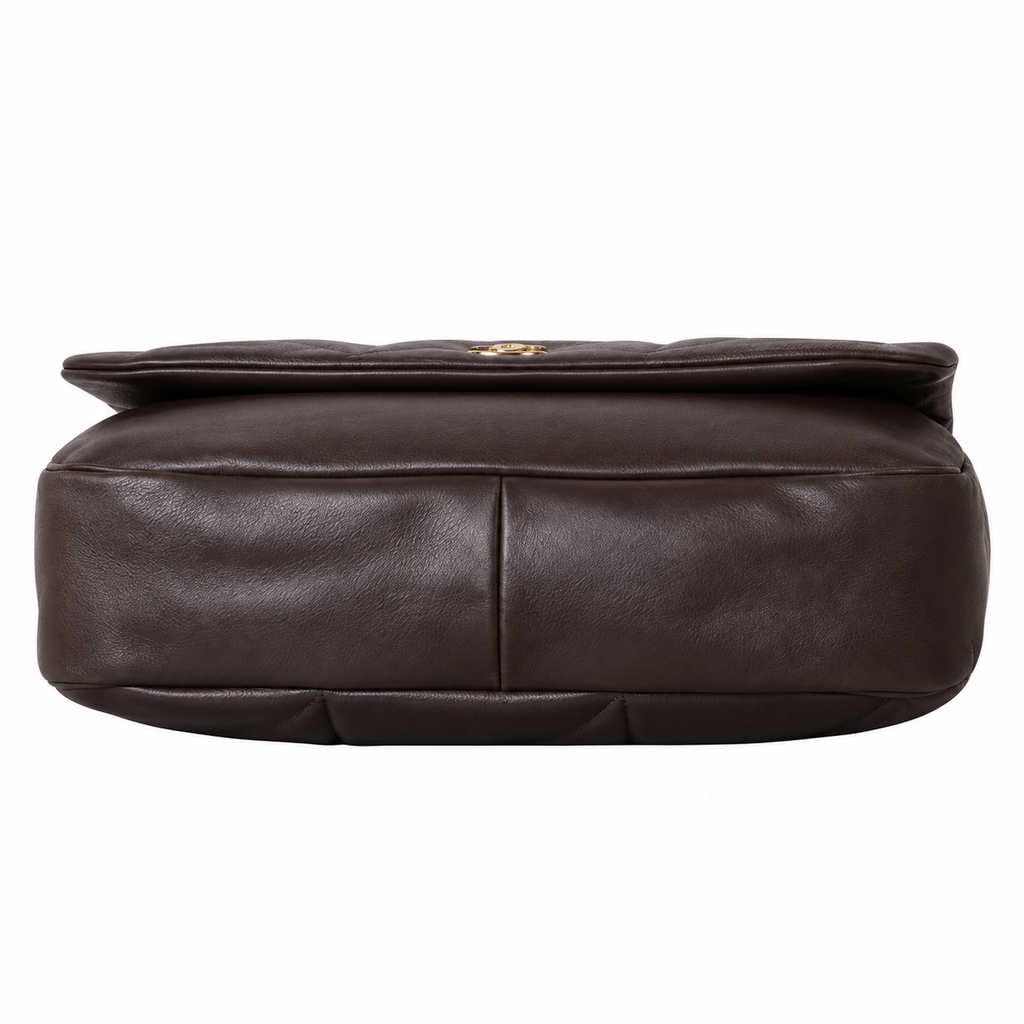Saint Laurent YSL Jamie Top Handle Bag – Dark Brown Quilted