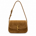 Saint Laurent Solferino Bag – Tan Suede