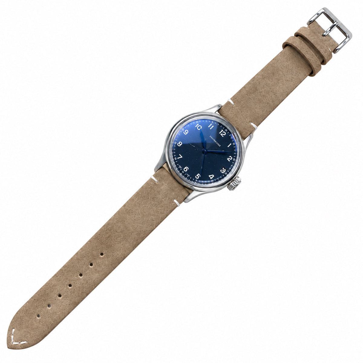 Longines Heritage Military – Blue Starry Dial Leather Strap