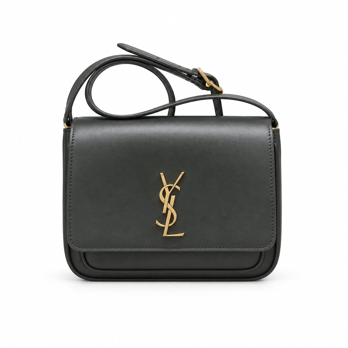 YSL Saint Laurent Solferino Crossbody Bag Dark Grey