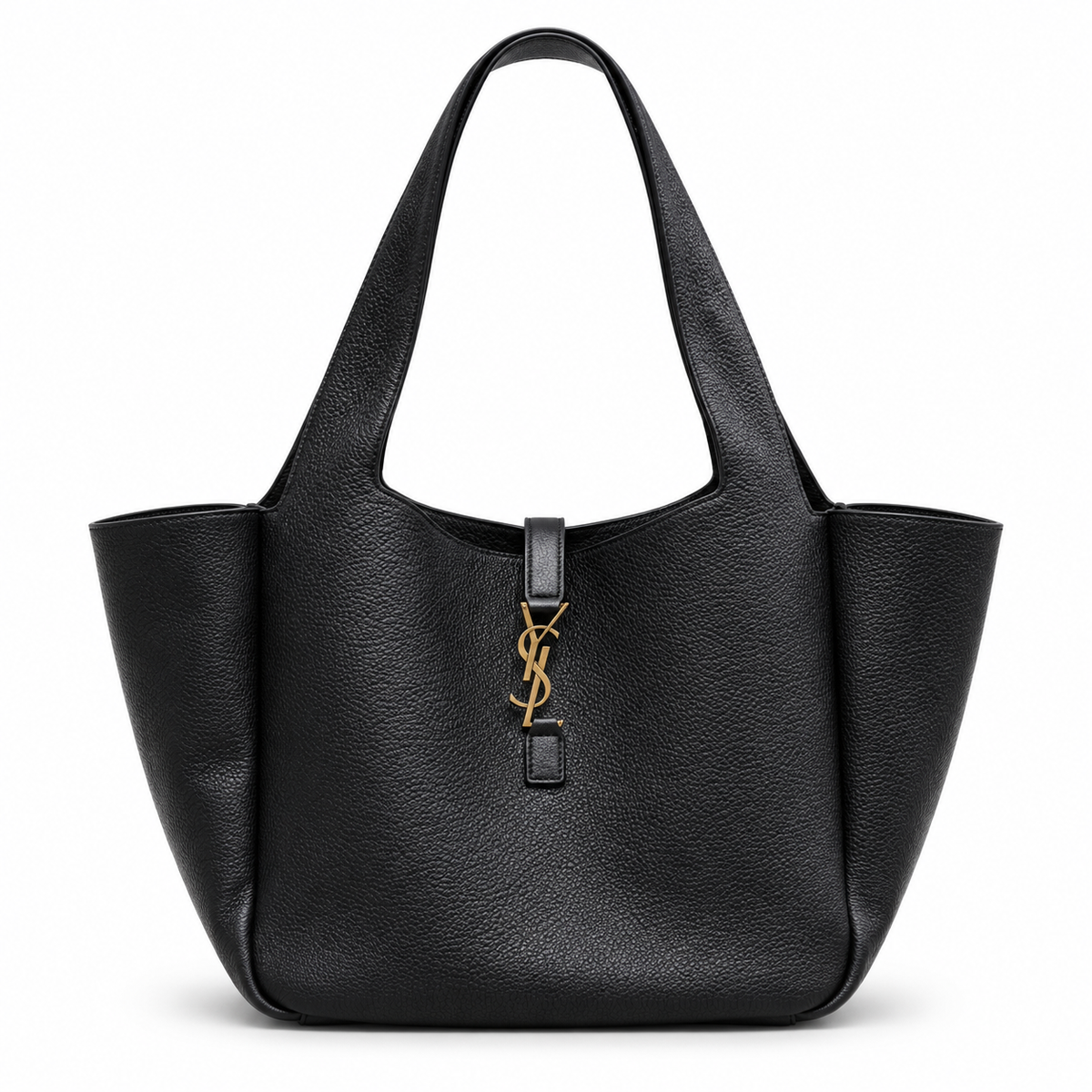 YSL Bea Tote Bag – Black Grained Leather