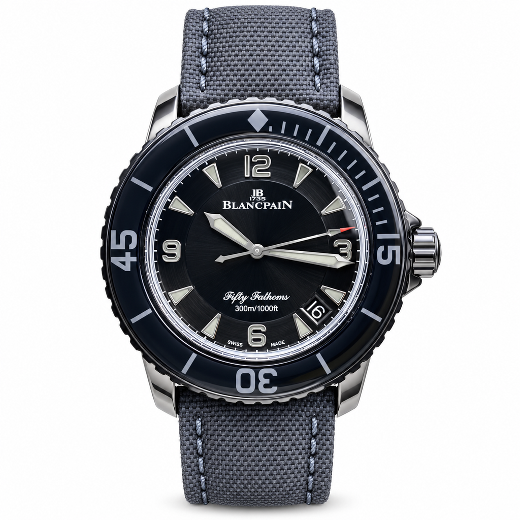 Blancpain Fifty Fathoms – Titanium Black Dial Ceramic Bezel 300m Swiss Automatic Dive Watch