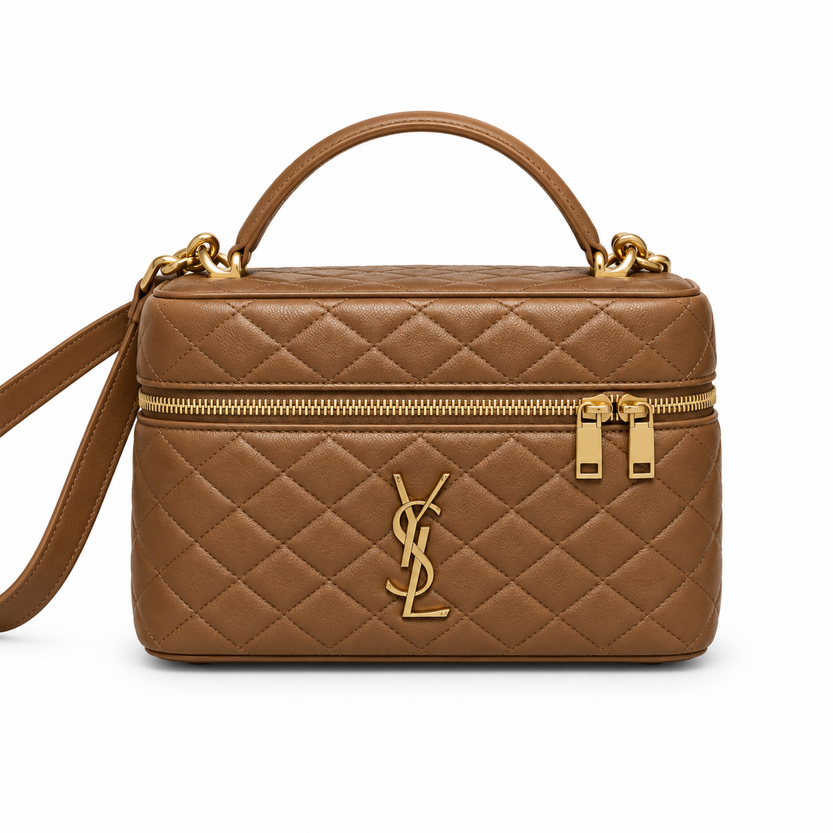 YSL Gaby Vanity Bag – Honey Quilted Leather