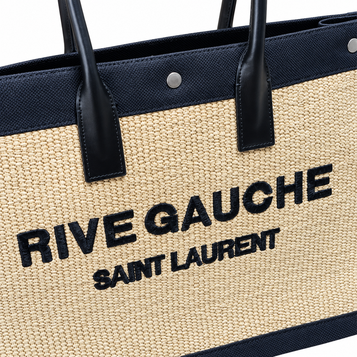 Saint Laurent Rive Gauche Large Tote Bag in Natural