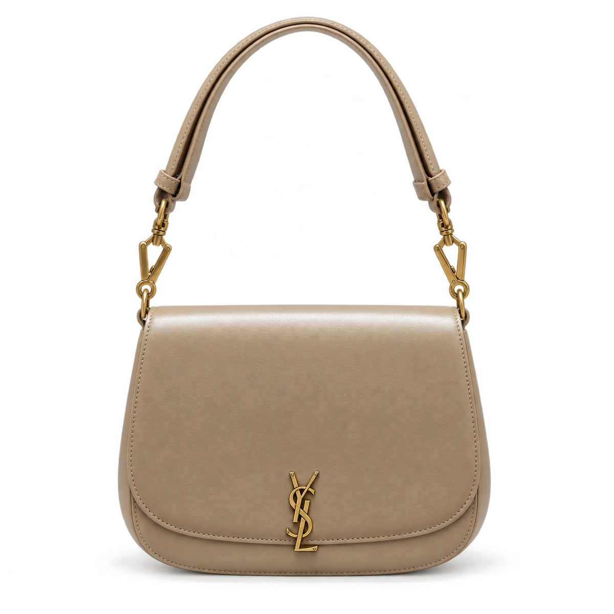 YSL Solferino Shoulder Bag – Taupe Leather