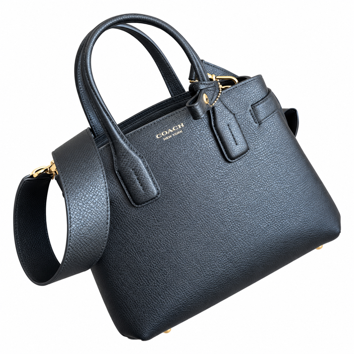 Burberry Midnight Check Panel Top Handle Bag